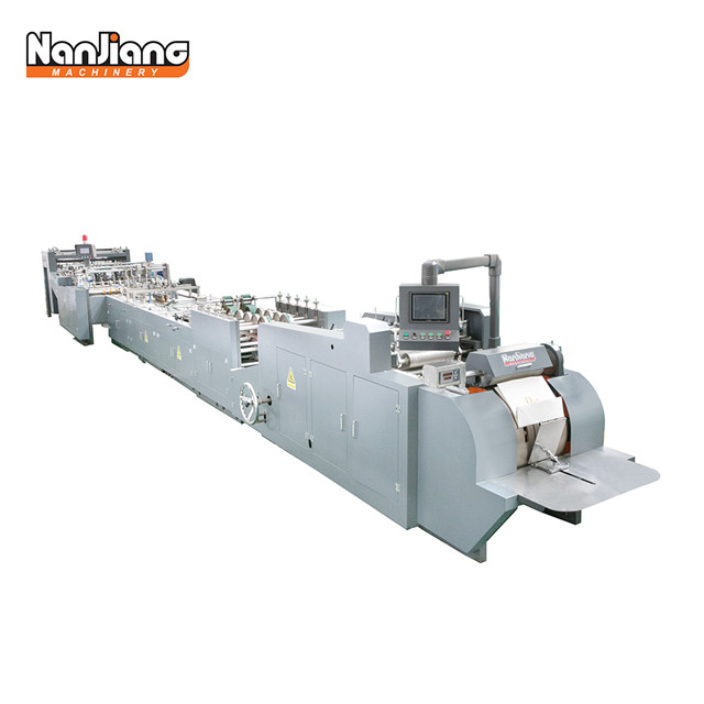 HD-430A Sheet Fed Paper Carry Bag Making Machine with top folding & bottom cardboard 